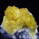Smithsonite Var. Cadmian on Galena - image 2