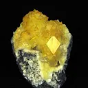 Smithsonite Var. Cadmian on Galena - image 3