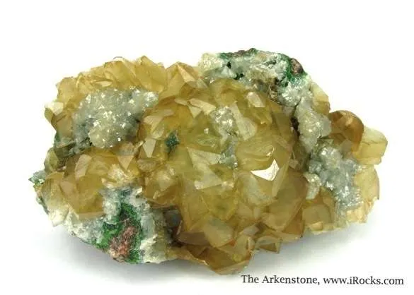 Smithsonite Var. Cadmian on Smithsonite - image 2