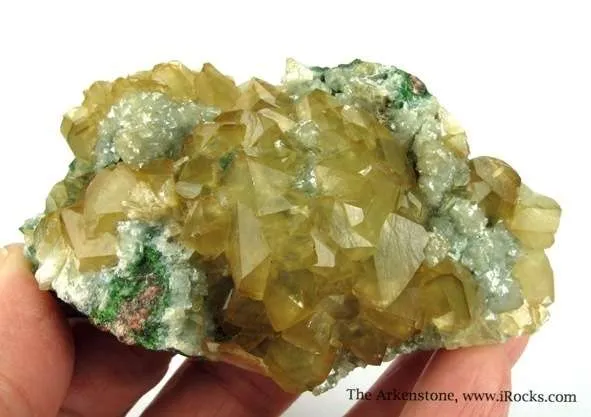 Smithsonite Var. Cadmian on Smithsonite - image 3