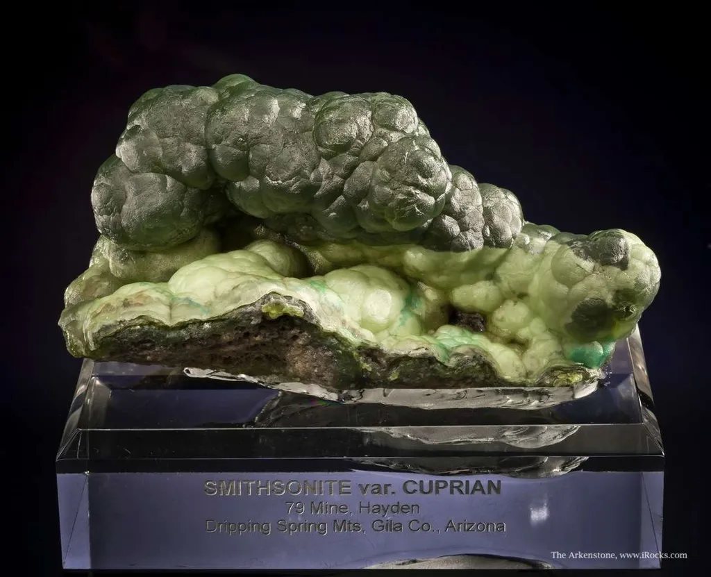 Smithsonite Var. Cuprian - image 5