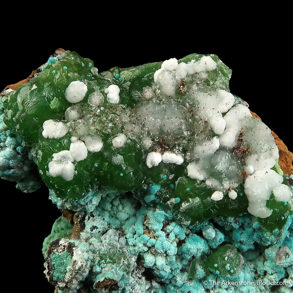 Smithsonite var. Cuprian, Aurichalcite, and Calcite - image 3