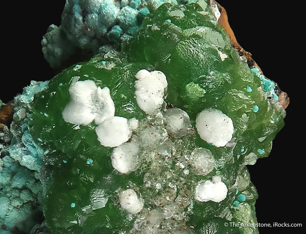 Smithsonite var. Cuprian, Aurichalcite, and Calcite - image 4