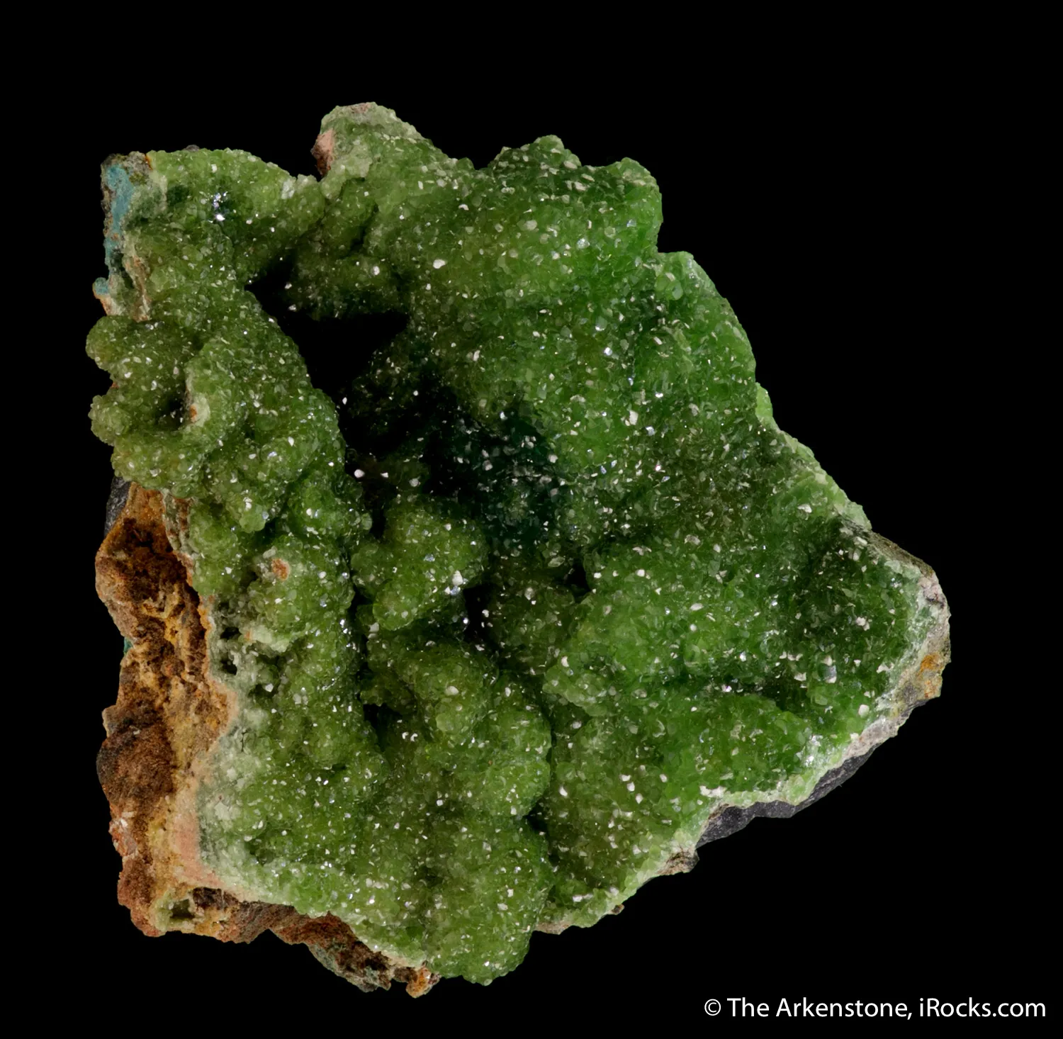 Smithsonite var. Cuprian - image 1