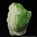 Smithsonite Var. Cuprian on Dolomite - image 3