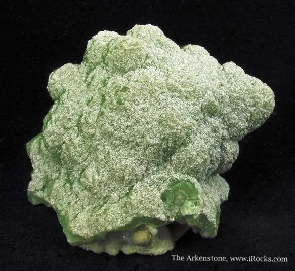 Smithsonite Var. Cuprian on Dolomite - image 2