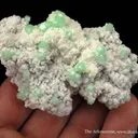 Smithsonite Var. Cuprian on Dolomite - image 5