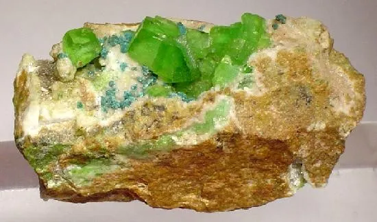 Smithsonite (Var: Cuprian Smithsonite) image