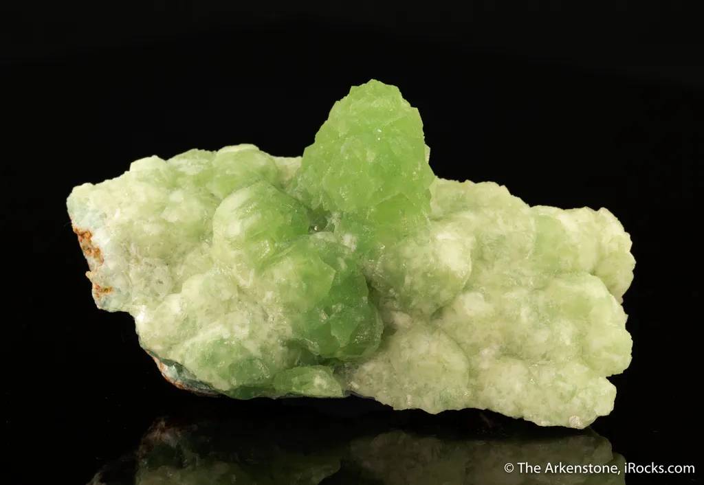 Smithsonite var. Cuprian Smithsonite - image 4