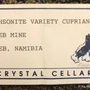 Smithsonite var. Cuprian Smithsonite - image 4