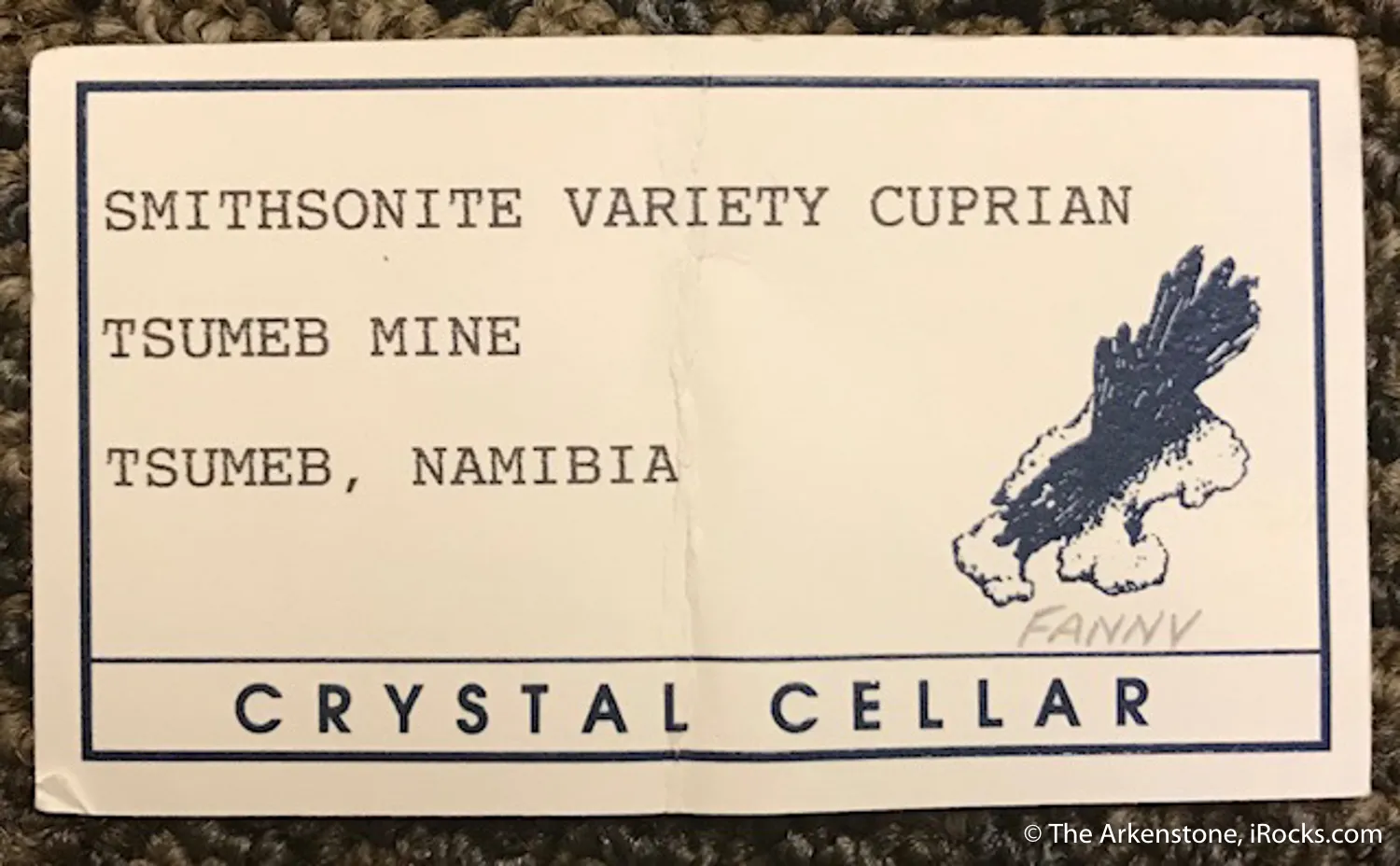 Smithsonite var. Cuprian Smithsonite - image 4