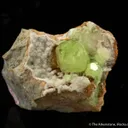 Smithsonite var. Cuprian Smithsonite - image 2