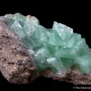 Smithsonite var. Cuprian Smithsonite - image 3