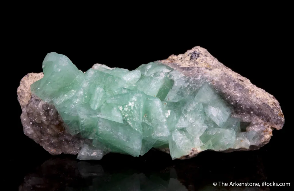 Smithsonite var. Cuprian Smithsonite - image 4