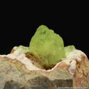 Smithsonite var. Cuprian Smithsonite - image 3
