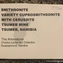 Smithsonite var. Cuprian Smithsonite on Cerussite with Duftite - image 5