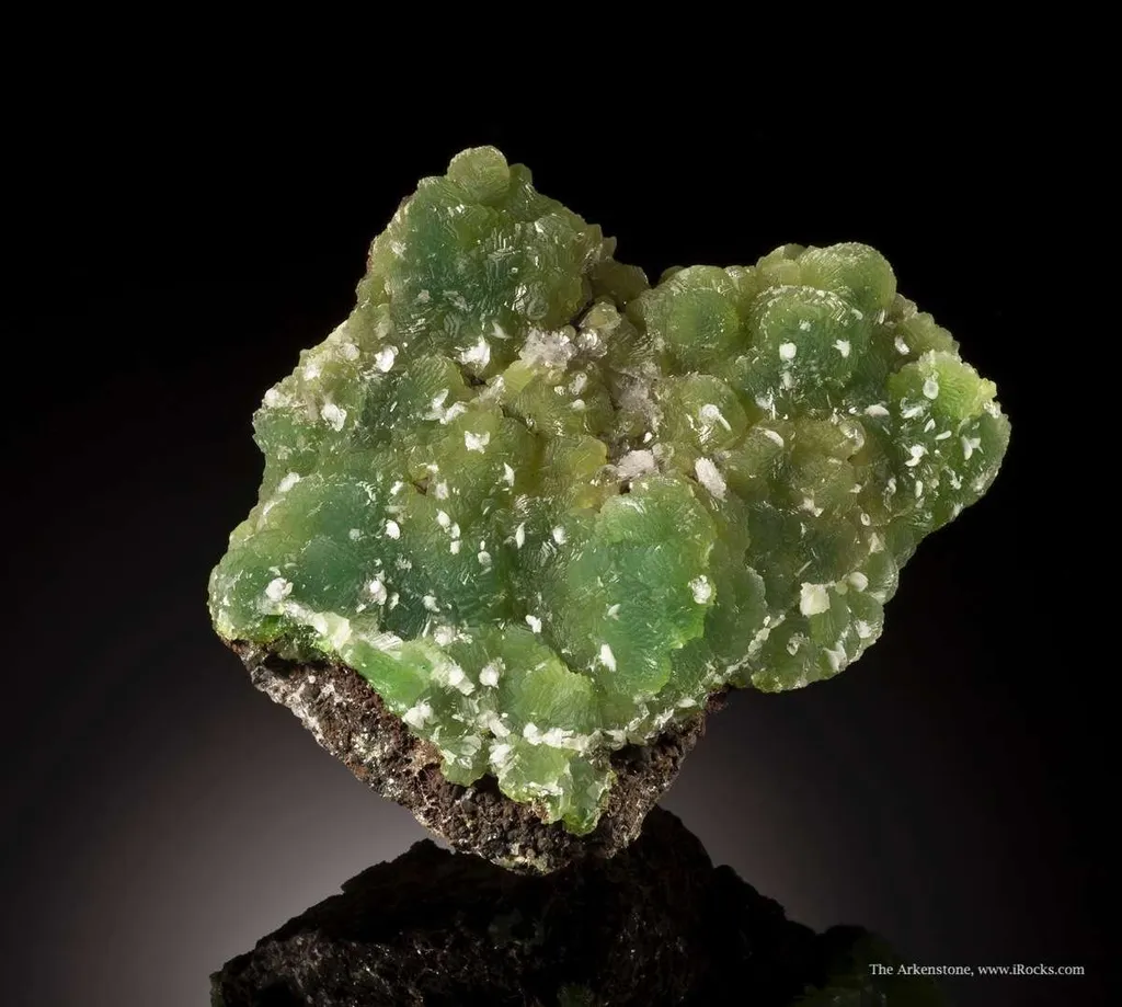 Smithsonite Var. Cuprian With Calcite image