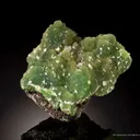 Smithsonite Var. Cuprian With Calcite - image 1