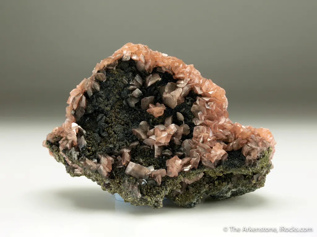 Smithsonite var. Manganoan Smithsonite with Pyrite image