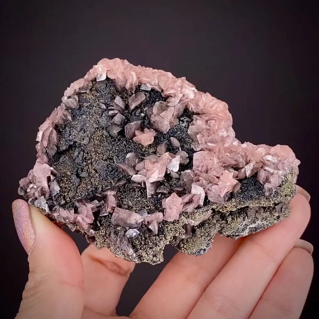 Smithsonite var. Manganoan Smithsonite with Pyrite - image 2