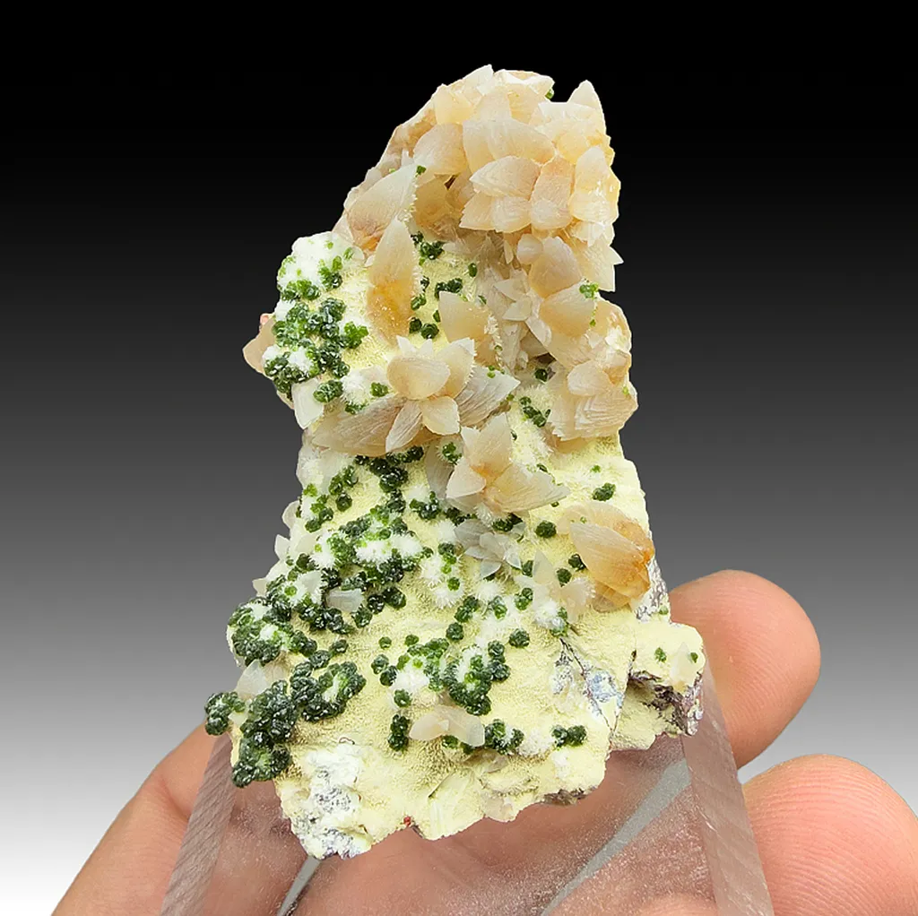 Smithsonite with Bayldonite (1389) image