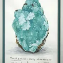 Smithsonite With Calcite (And Original Watercolor Painting By John Sinkankas) - image 1