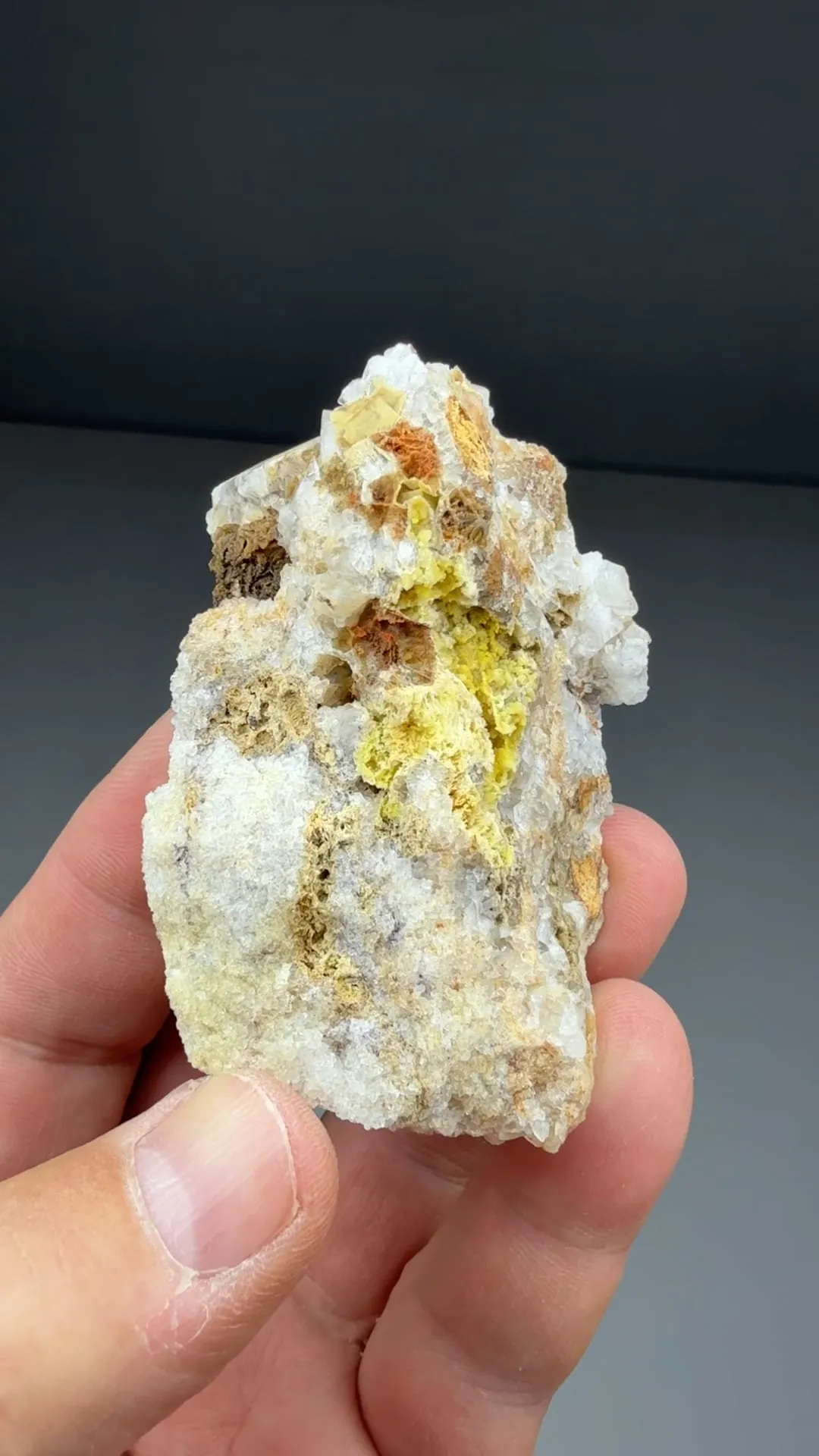 Smithsonite with Cinnabar - image 2