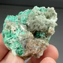 Smithsonite with Malachite on Cerussite - image 2