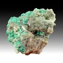 Smithsonite with Malachite on Cerussite - image 1