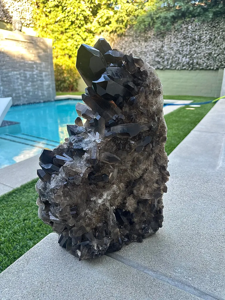 Smokey Quartz Crystal Cluster - Brazil FINAL SALE image