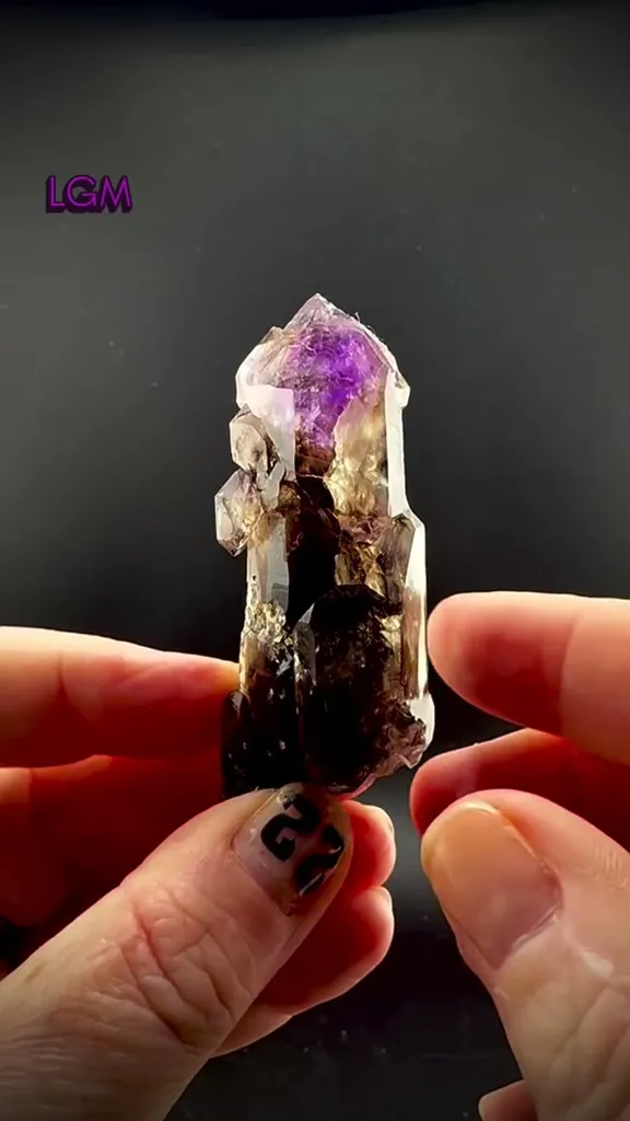 Smoky Amethyst Scepter from The Little Gem Mine, Jefferson County, Montana image