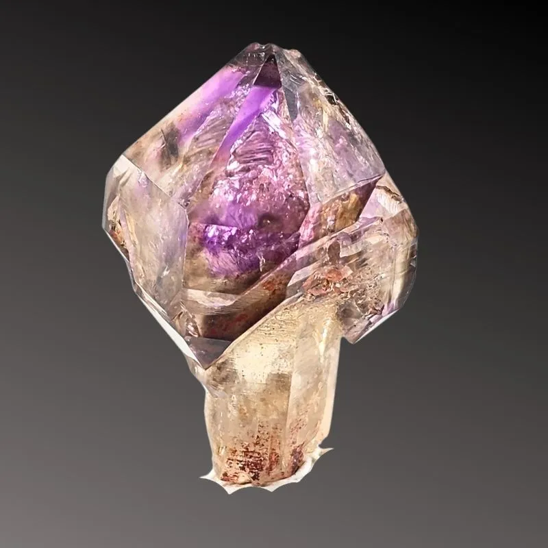 Smoky Amethyst Sceptre w/ Enhydro Sahatany Valley, Madagascar - image 4