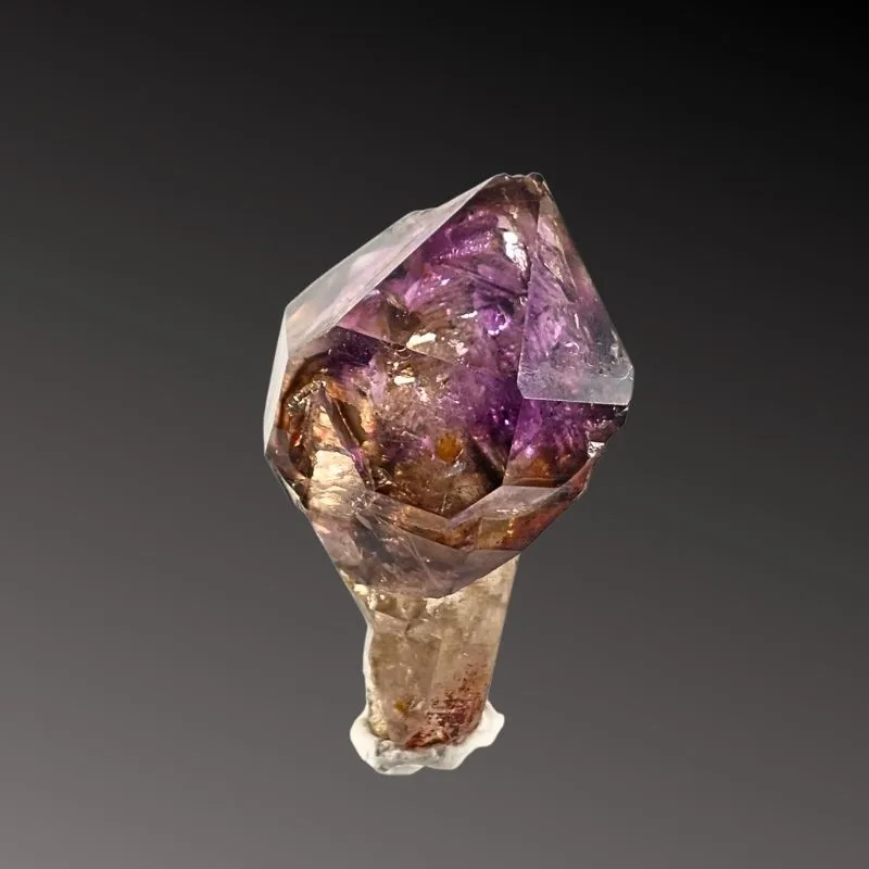 Smoky Amethyst Sceptre w/ Enhydro Sahatany Valley, Madagascar - image 3