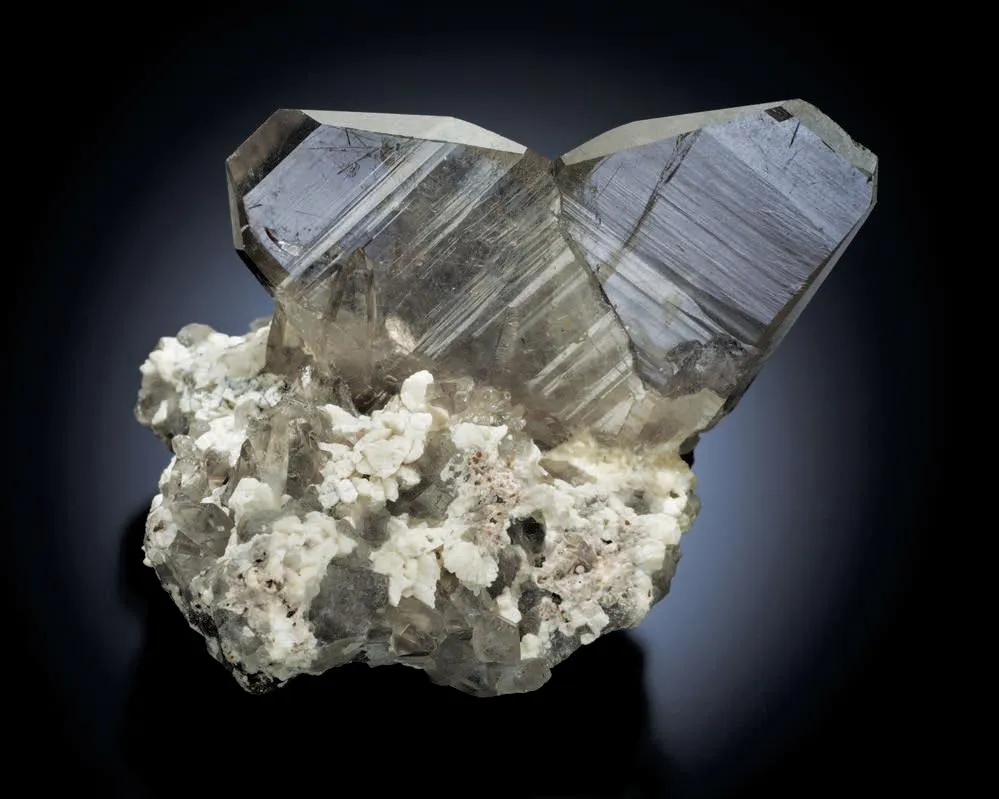 Smoky Quartz, Albite - image 1