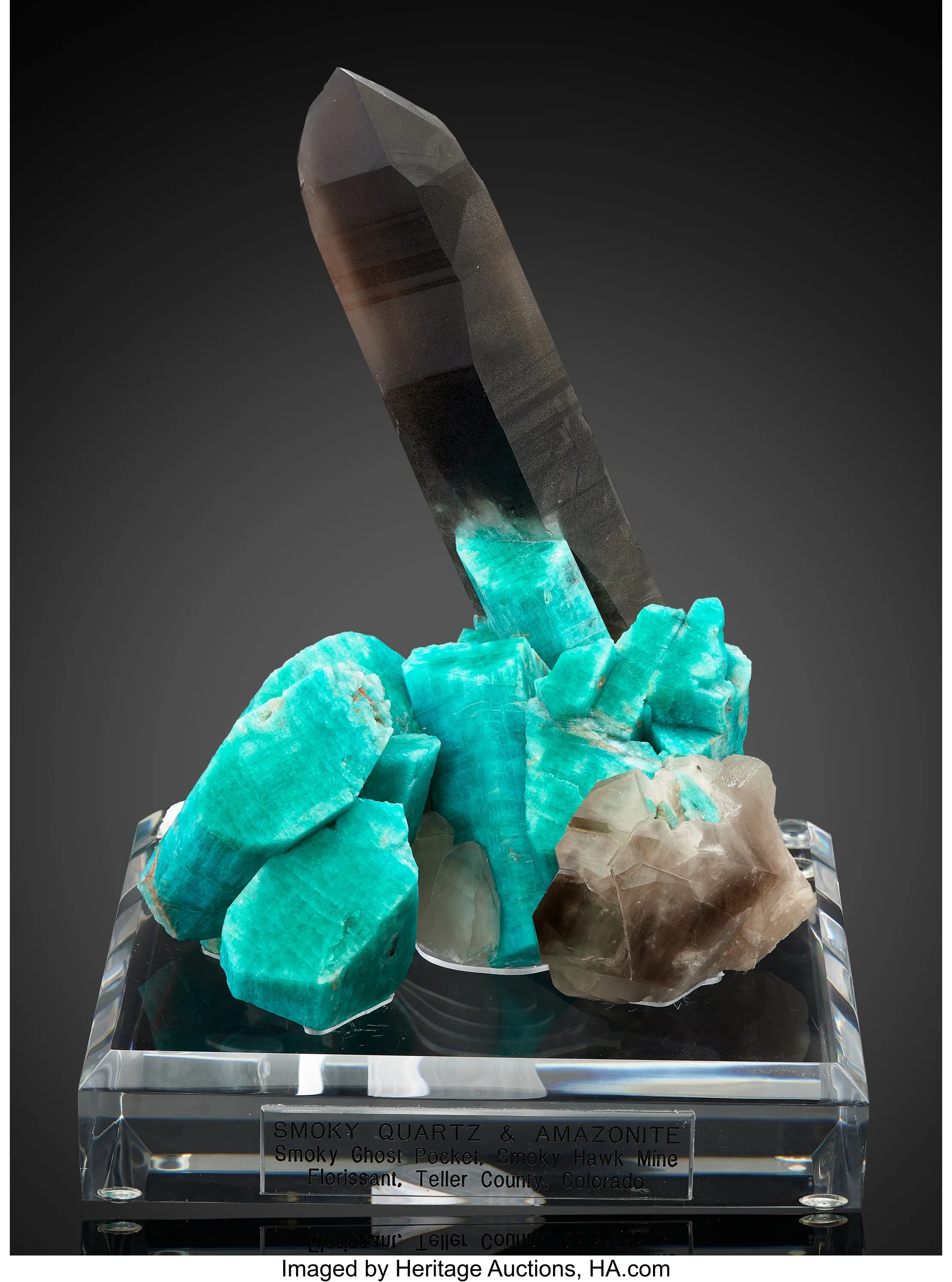 Smoky Quartz and Amazonite - image 1