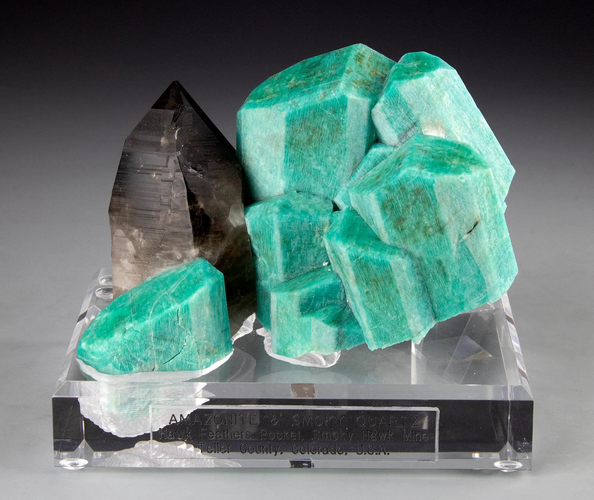 Smoky Quartz and Amazonite - image 1