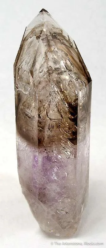 Smoky Quartz and Amethyst With Water Bubble image