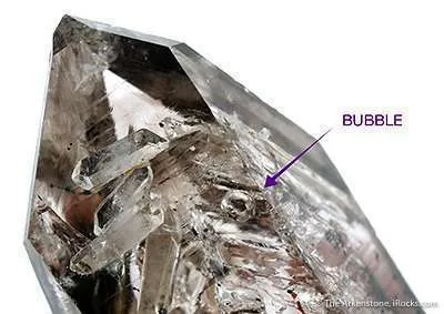 Smoky Quartz and Amethyst With Water Bubble - image 3