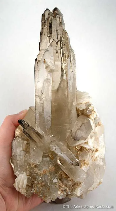 Smoky Quartz Castle With Albite and Mica - image 1