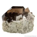 Smoky Quartz (closed Gwindel) on Granite - image 1