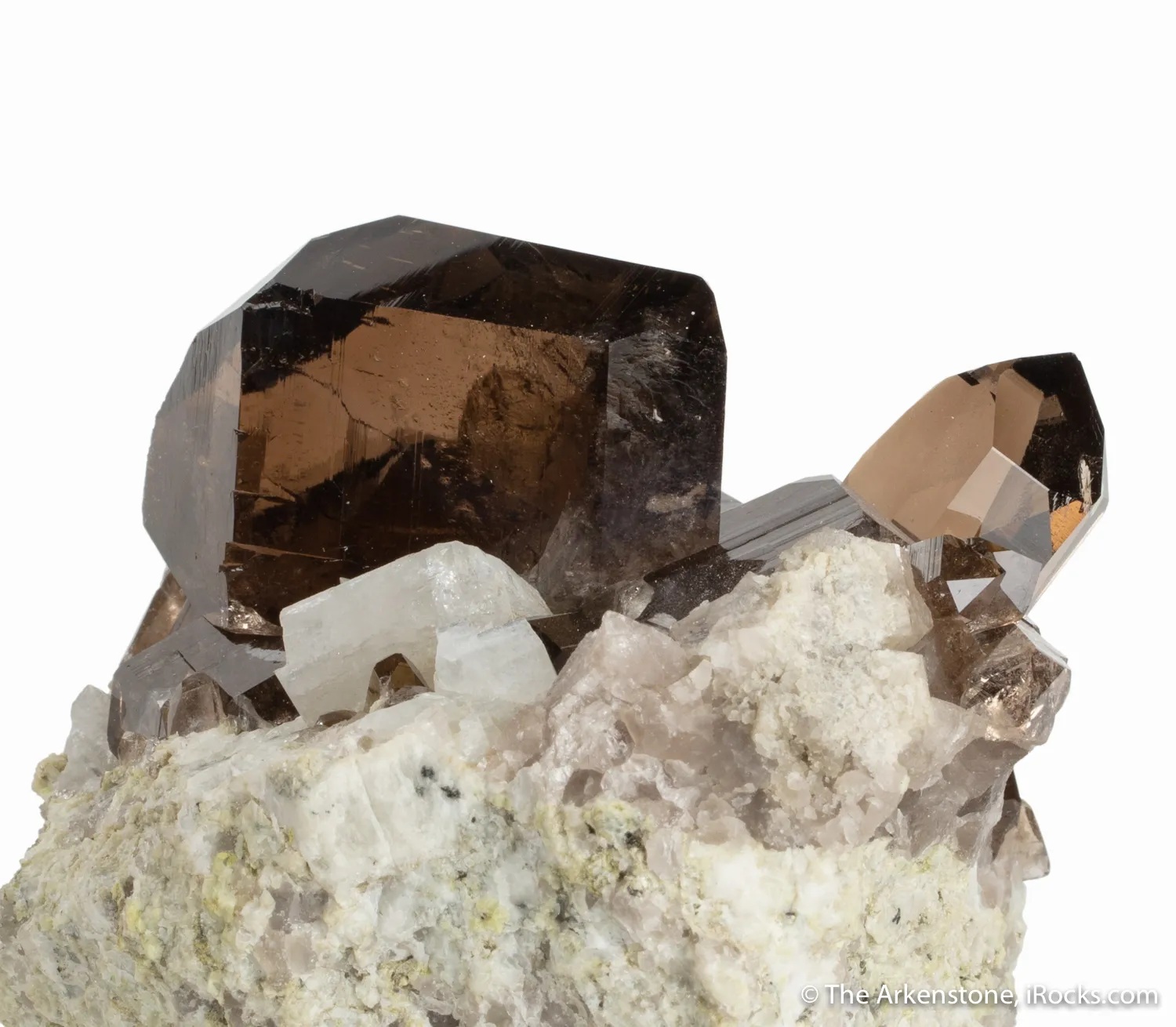 Smoky Quartz (closed Gwindel) on Granite - image 4