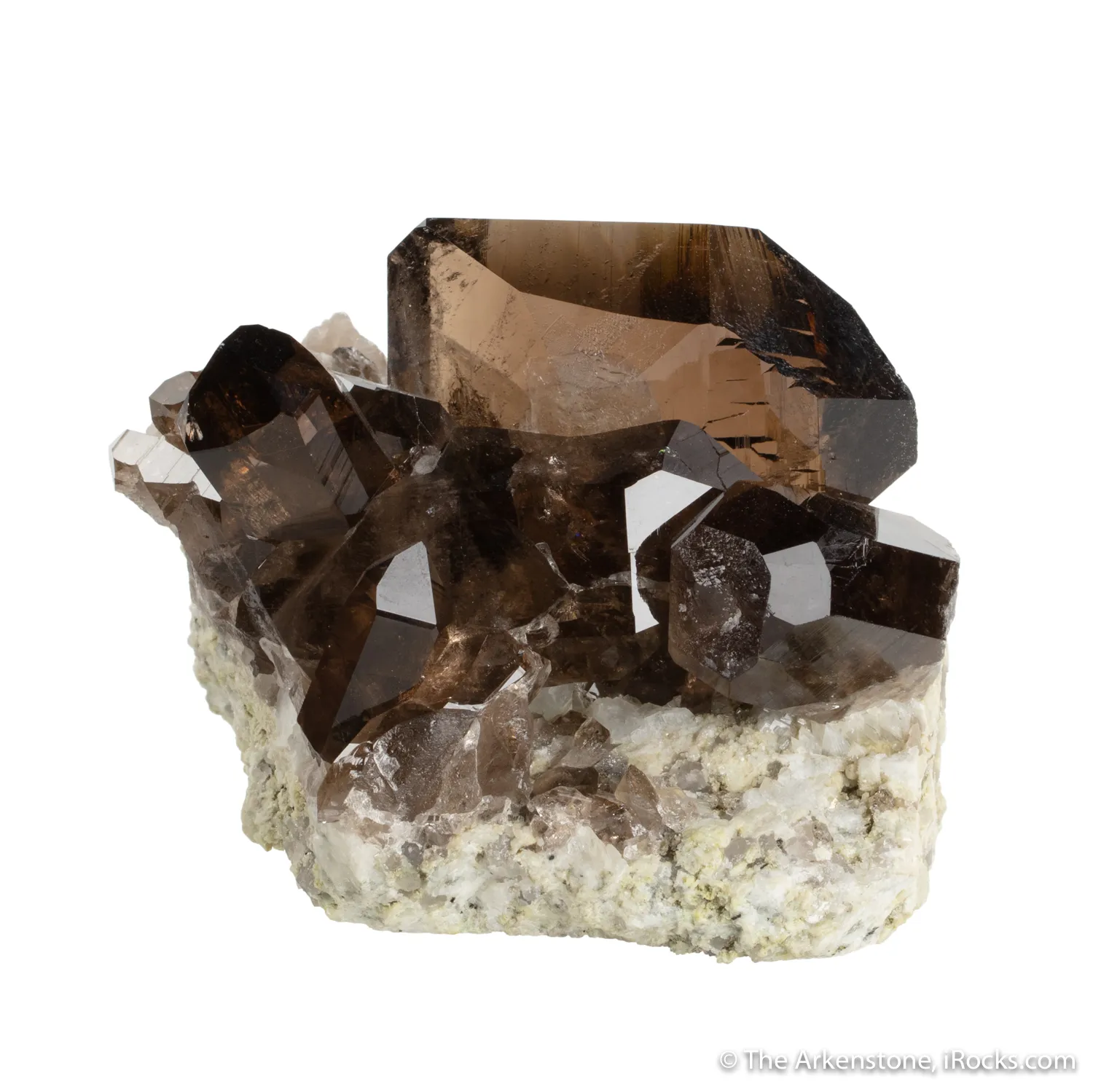 Smoky Quartz (closed Gwindel) on Granite - image 5