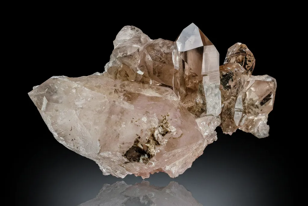 Smoky Quartz cluster - Talèfre, Mont-Blanc, French Alps - image 2