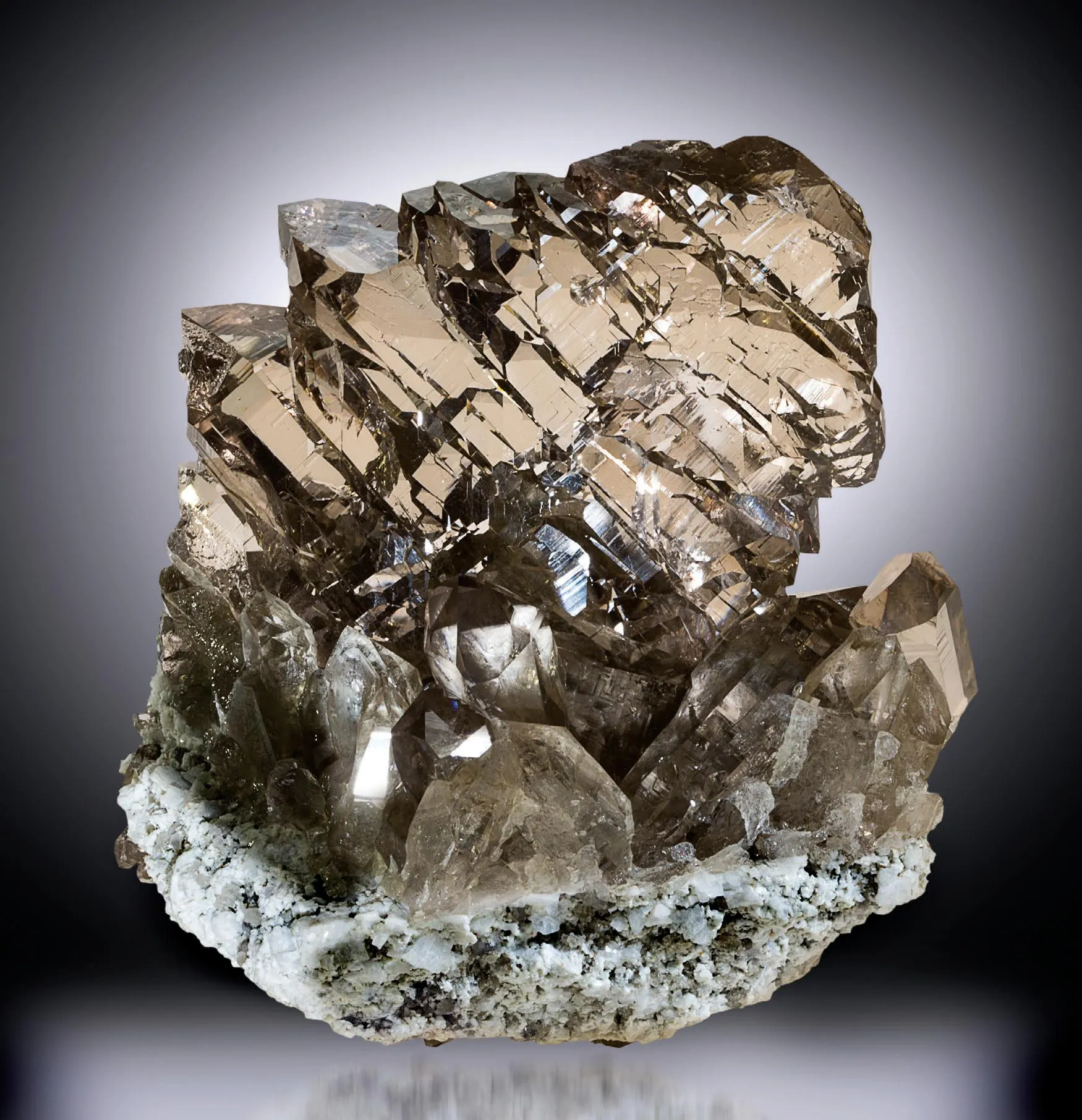 Smoky Quartz, Dolomite - image 1