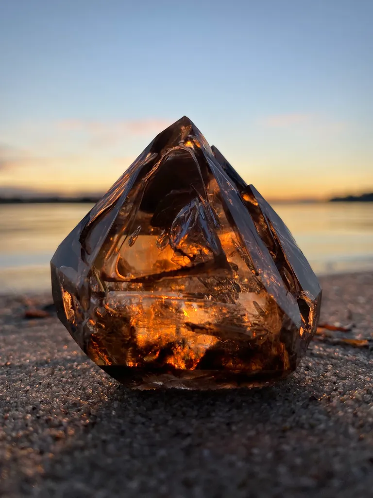 Smoky quartz from Namibia, Erongo Region, Brandberg Area, Goboboseb Mountains image