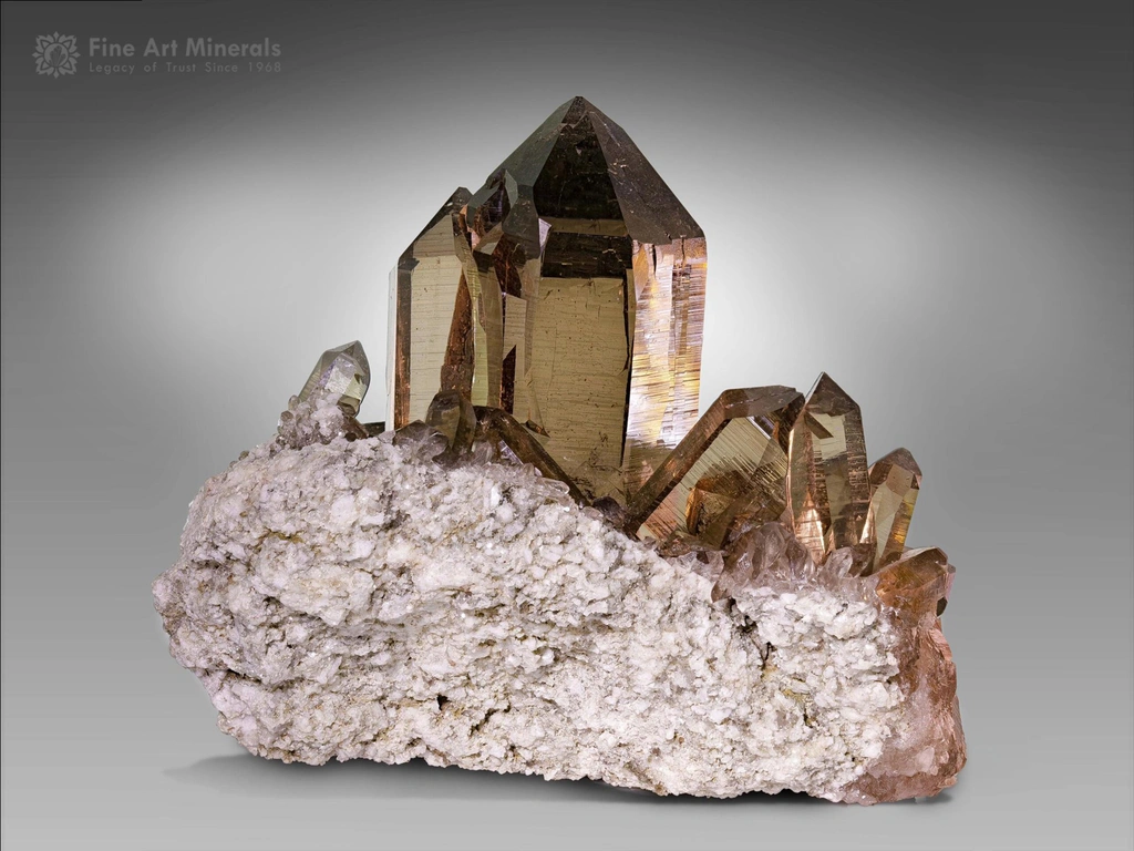Smoky quartz from Vorderes Galmihorn, Valais, Switzerland image