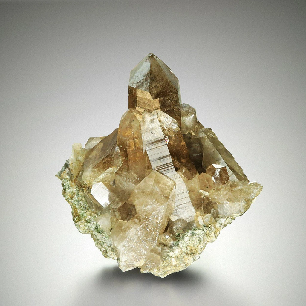 Smoky quartz from Vorderes Galmihorn, Valais, Switzerland image
