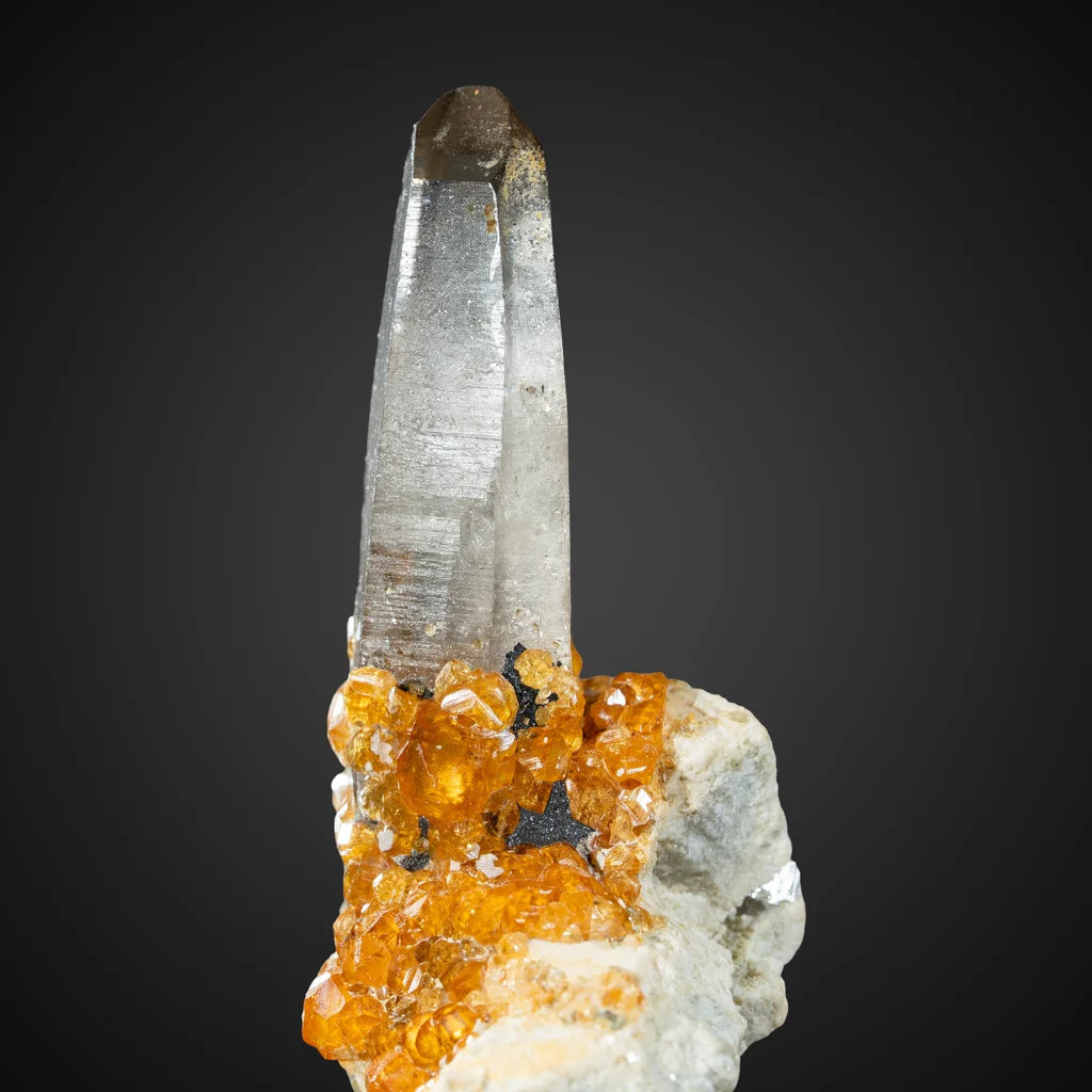 Smoky quartz from Wushan Spessartine Mine, Tongbei, Yunxiao Co., Fujian, China - image 2