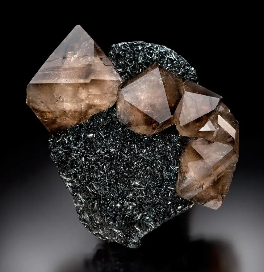 Smoky Quartz, Hematite - image 1