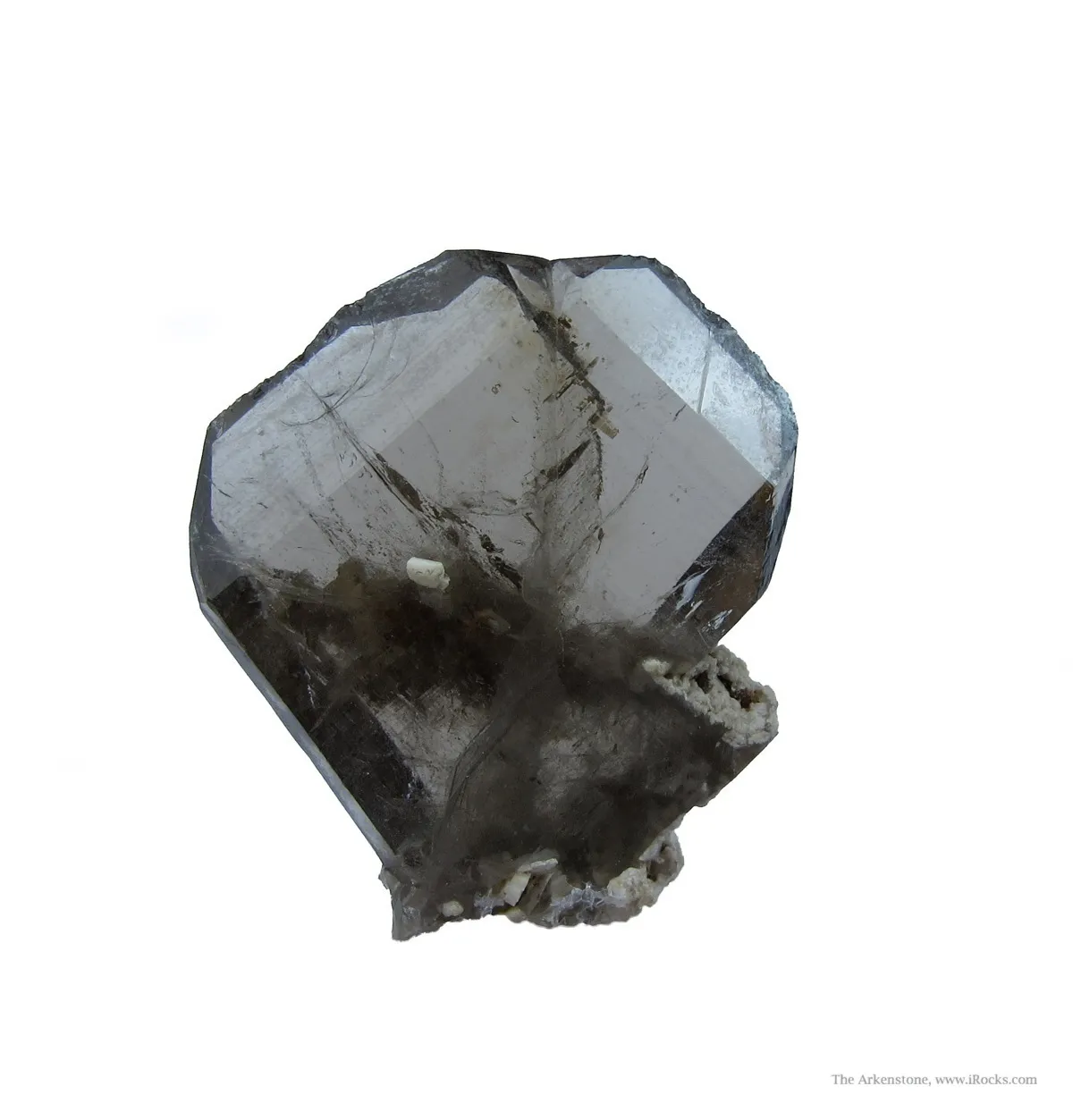 Smoky Quartz (Japan Law Twin) With Feldspar - image 2